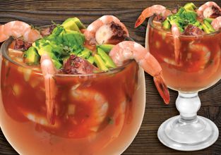 Coctel de Camaron y Pulpo